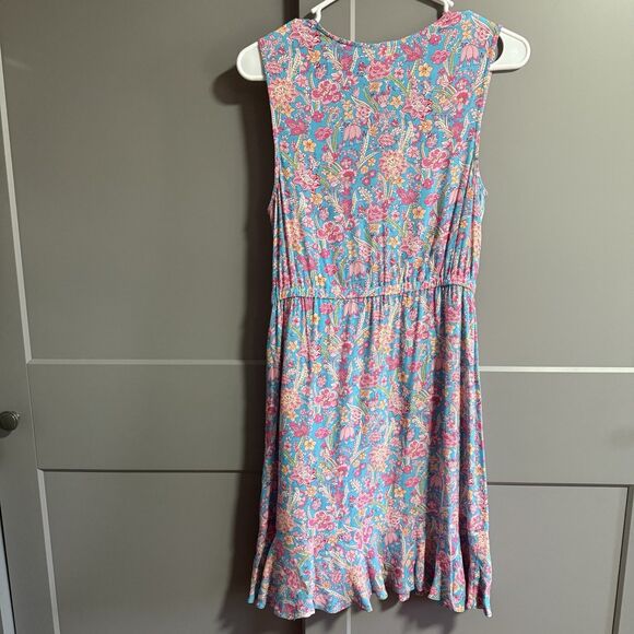 Plenty By Tracy Reese V-Neck Floral Sleeveless Elastic Waist Botanical Dress XSP - Picture 5 of 8